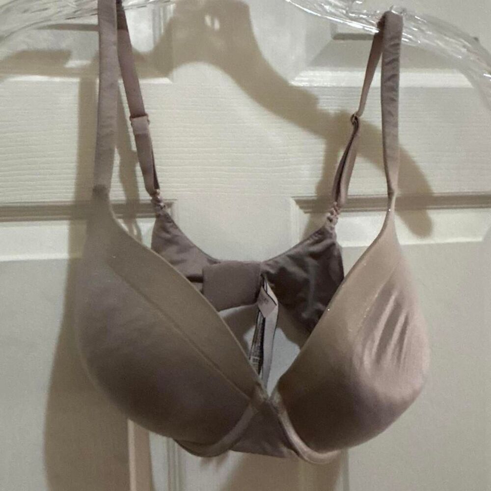 Victoria-s-secret Women's Tan and Purple Bra